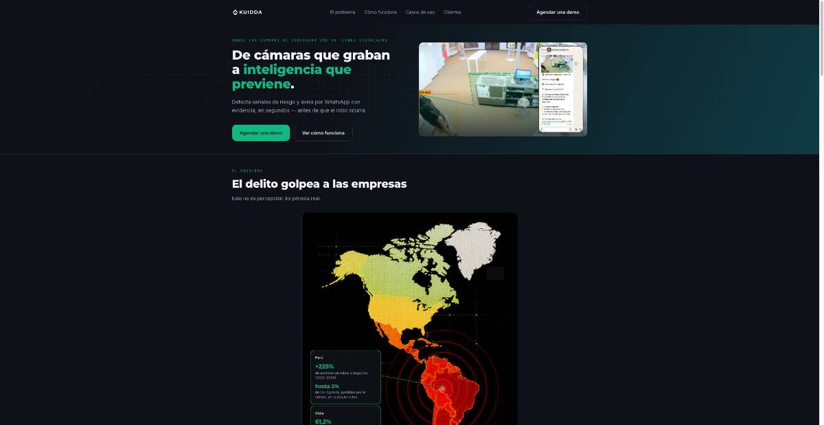Captura de KUIDDA · De videovigilancia a inteligencia preventiva